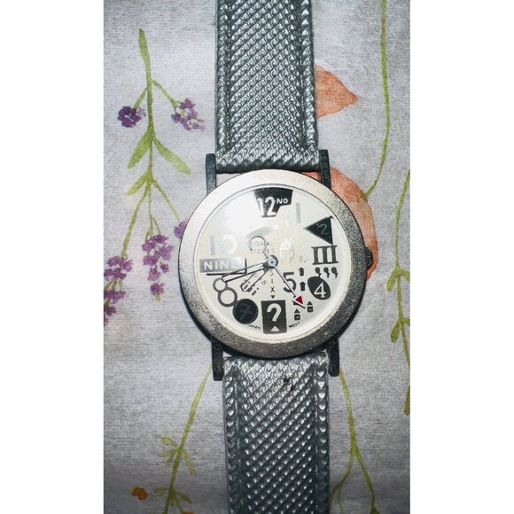 Guess Mens Gold-Tone Blue Silicone Watch & Timex Womens Silver Mesh Watch Bundle - Picture 2 of 3